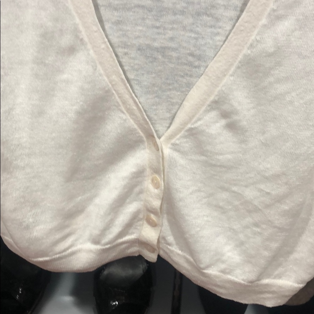 Tommy Bahama small linen crop cardigan - Picture 4 of 6